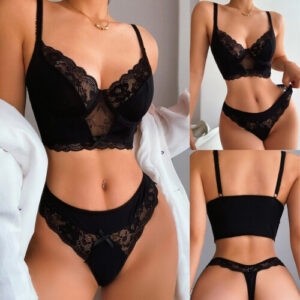 Ensemble Velvet Trim Chemise (Mock)